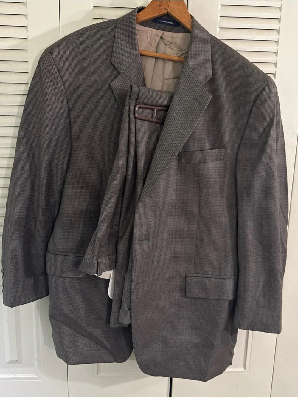 Ralph Lauren Boyds Philadelphia Mens 2 Piece Suit Size 46 R Plaid Cuffed Leg